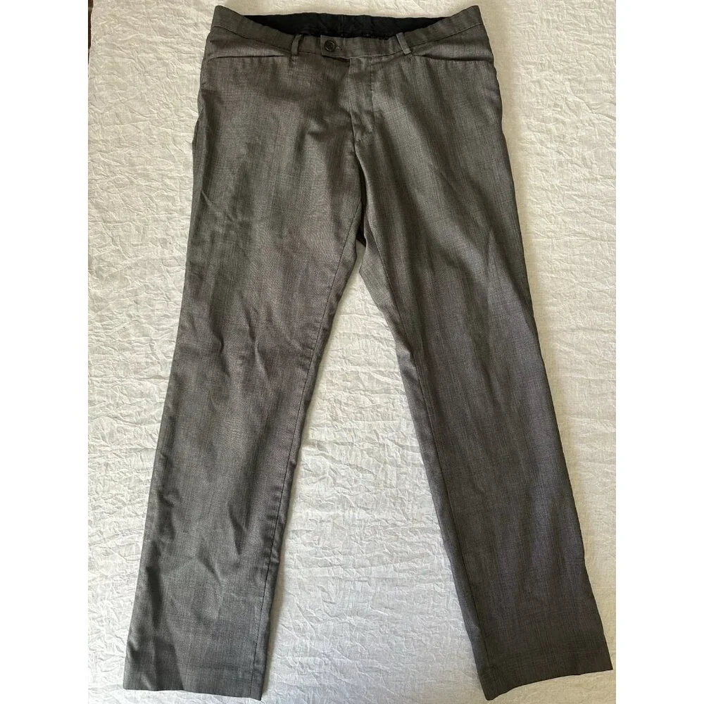 Calvin Klein Golf Men's Size 34x31 Pants Chino Dress Gray‎ Light Checker Preppy